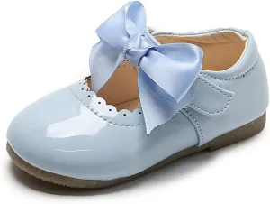 YIBLBOX Girl's Shoes Ballet Flats Ballerina Mary Jane Princess Wedding Dress Shoes with Bow for Daily