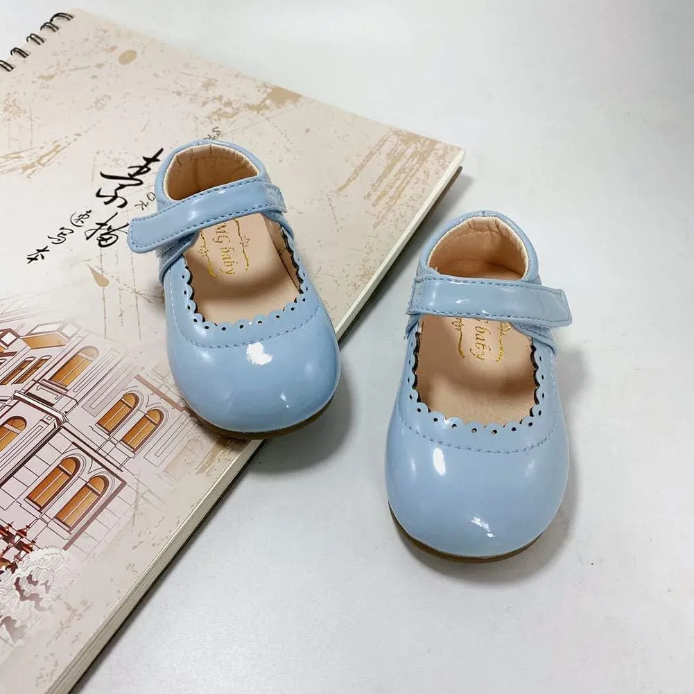 YIBLBOX Girl's Shoes Ballet Flats Ballerina Mary Jane Princess Wedding Dress Shoes with Bow for Daily